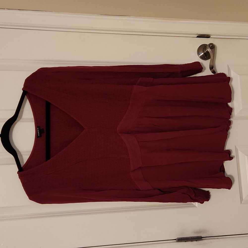 👚 BOGO or 30% OFF Torrid Size 3 Babydoll Crinkle Gauze Smocked top